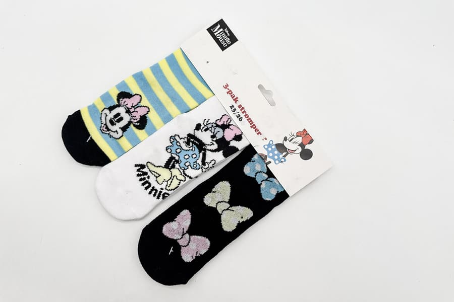 3 Packungen Kinder Socken Disney Minnie Mouse, Gr. 23/26
